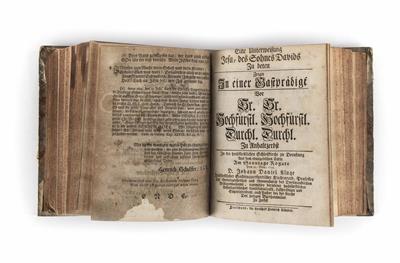 Sammelband mit 20 gedruckten evangelischen Predigten, 18. Jahrhundert - Schmuck, Kunst und Antiquitäten