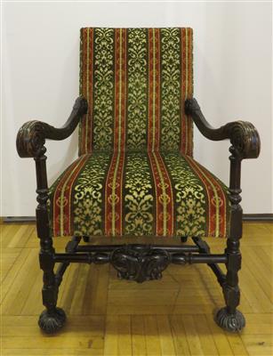 Historismus-Armfauteuil, um 1880 - Schmuck, Kunst und Antiquitäten