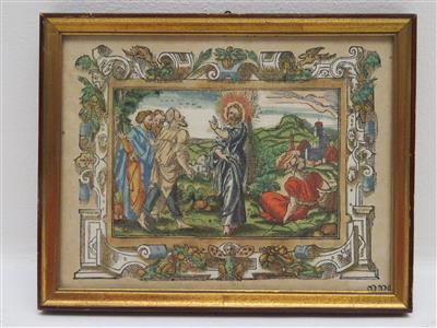 Kolorierter Holzschnitt um 1600 - Schmuck, Kunst und Antiquitäten