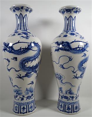 Paar große Vasen, China 20. Jahrhundert - Schmuck, Kunst und Antiquitäten