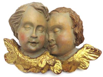 Paar geflügelte Engelsköpfe im Barockstil, 20. Jahrhundert - Jewellery, antiques and art
