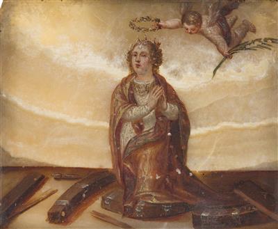 Andachtsbild, wohl Italienisch oder Spanisch, 17. Jahrhundert - Umění, starožitnosti a šperky