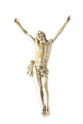 Kruzifixkorpus - Cristo vivo, in der Manier der frühbarocken Italo-Flämischen Meister, wohl 19. Jahrhundert - Arte, antiquariato e gioielli