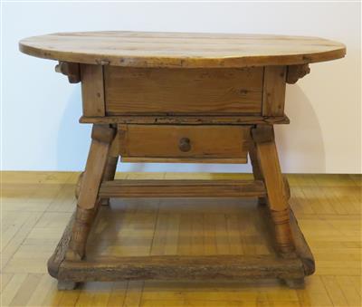 Runder Bauerntisch, 19. Jahrhundert - Kunst, Antiquitäten und Schmuck