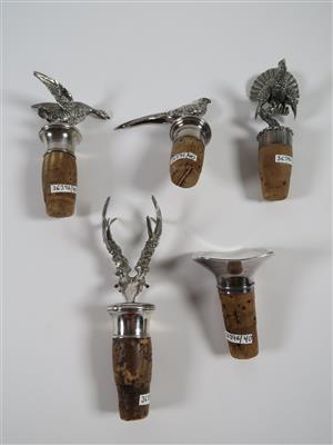 Flaschenkorke mit Silbermontierung - Art, antiques and jewellery