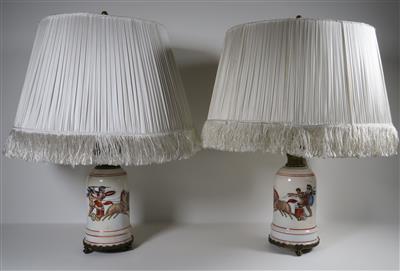 Paar große Tischlampen, um 1900 - Arte, antiquariato e gioielli
