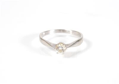 Solitärring ca. 0,25 ct - Art, antiques and jewellery