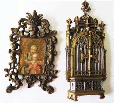 Kleiner Tischaltar, Ende 19. Jahrhundert - Arte, antiquariato e gioielli