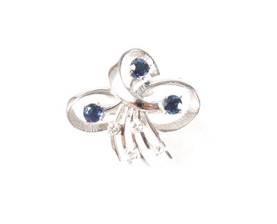 Brillant-Saphir Perlenverkürzer - Kunst, Antiquitäten und Schmuck