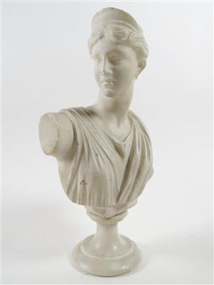 Büste der Diana, nach antikem Vorbild, 19. Jahrhundert - Kunst, Antiquitäten und Schmuck