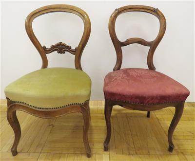 Zwei unterschiedliche Sessel um 1840/50 - Kunst, Antiquitäten und Schmuck