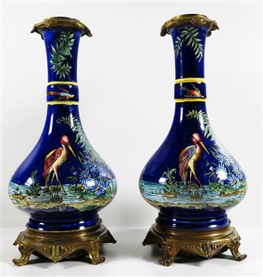 Paar Lampenfüße, Ende 19. Jahrhundert - Umění, starožitnosti a šperky
