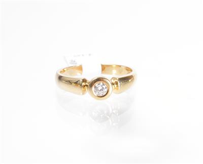 Solitärring ca. 0,15 ct - Art, antiques and jewellery