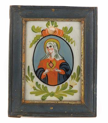 Hinterglasbild, wohl Raimundsreut oder Außergefild,19. Jahrhundert - Art, antiques and jewellery