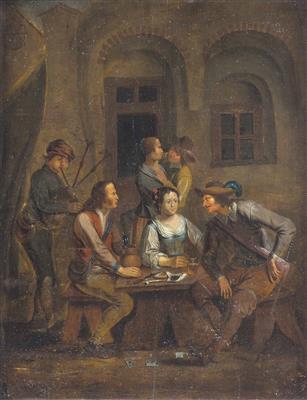 Niederländische Schule, Anfang 18. Jahrhundert, Umkreis Jan Joseph Horemans d. Ä. - Art, antiques and jewellery