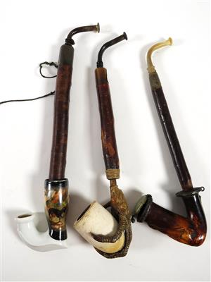 3 Pfeifen, Anfang 20. Jahrhundert - Historische Jagd