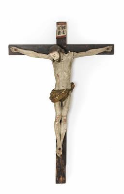 Kruzifixus, wohl Spanien, 1. Hälfte 17. Jhdt. - Arte, antiquariato e gioielli