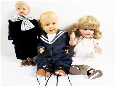 Drei Puppenkinder - Schmuck, Kunst und Antiquitäten