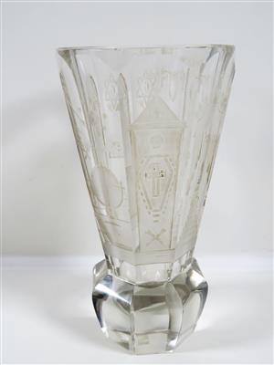 Freimaurerglas, 1. Viertel 20. Jahrhundert - Schmuck, Kunst und Antiquitäten