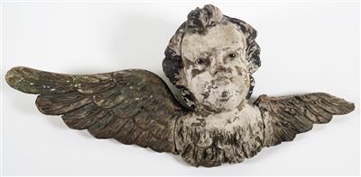 Geflügelter Engelskopf, wohl Italien, 18. Jahrhundert - Schmuck, Kunst und Antiquitäten