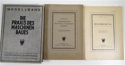 W. Häntzschel, Oberingenieur, drei maschinentechnische Bände, um 1910: - Jewellery, antiques and art