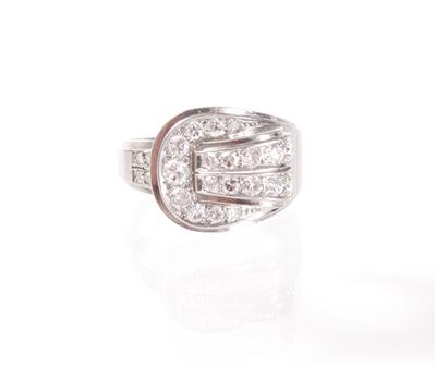 Brillant-Diamantring zus. ca. 0,80 ct - Schmuck, Kunst und Antiquitäten