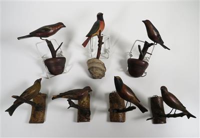 Sieben Vögel in der Viechtauer Art - Jewellery, antiques and art
