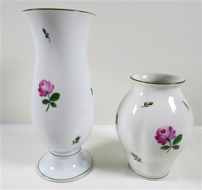Zwei Vasen, Augarten, Wien 2. Hälfte 20. Jahrhundert - Gioielli, arte e antiquariato