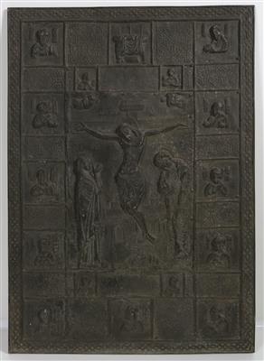 Griechische Kreuzigungstafel,19. Jahrhundert - Klenoty, umění a starožitnosti