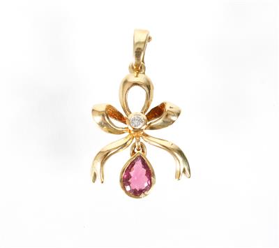 Brillantanhänger ca. 0,10 ct - Schmuck, Kunst und Antiquitäten