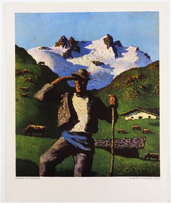 Antiquarischer Druck aus dem Kunstverlag Alfons Walde (1891-1958) - Dipinti