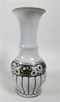 Vase, Pordzellanmalerei Adler, Berchtesgaden 1. Hälfte 20. Jahrhundert - Schmuck, Kunst und Antiquitäten