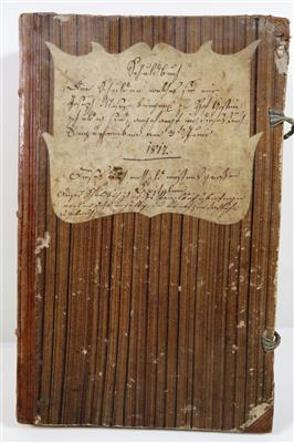 Schuldbuch, datiert 1817 - Schmuck, Kunst und Antiquitäten