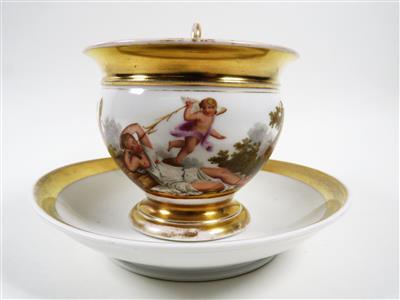 Tasse mit Untertasse, 19. Jahrhundert - Gioielli, arte e antiquariato