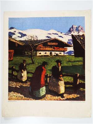 Vintage-Druck aus dem Kunstverlag Alfons Walde (1891-1958) - Gioielli, arte e antiquariato