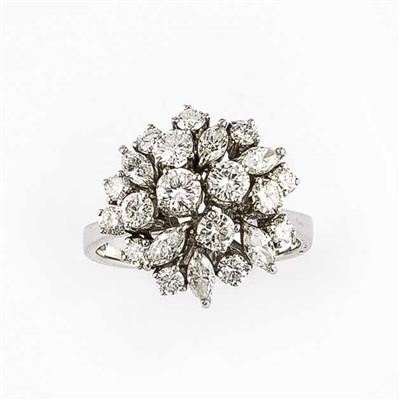 Brillant Diamantdamenring zus. ca. 2,50 ct - Jewellery, antiques and art