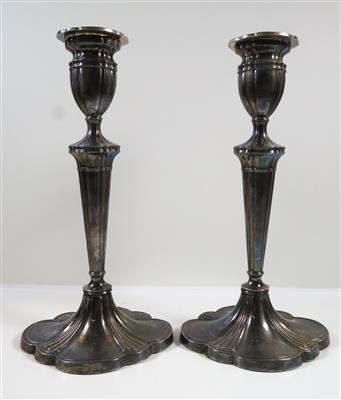 Paar Kerzenleuchter, wohl Englisch, um 1900/1920 - Gioielli, arte e antiquariato