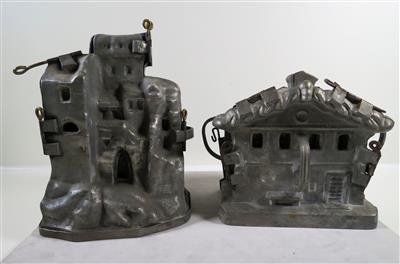2 Zinn-Marzipanformen, wohl 19. Jahrhundert - Gioielli, arte e antiquariato
