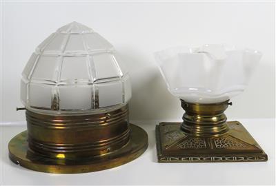 Zwei Deckenlampen, Anfang 20. Jahrhundert - Schmuck, Kunst und Antiquitäten