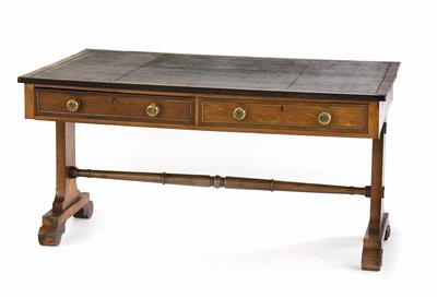 Englischer Partner's desk, Regency-Periode um 1830 - Schmuck, Kunst & Antiquitäten