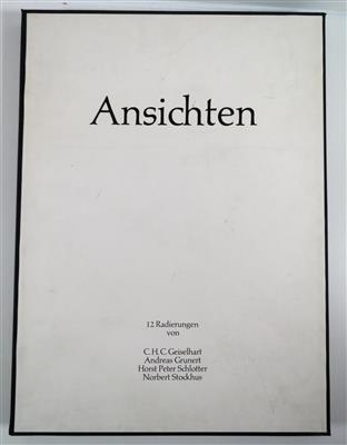Kunstmappe "Ansichten" 1976 - Klenoty, umění a starožitnosti