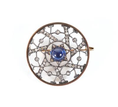 Diamantrautenbrosche um 1900/20 - Jewellery, antiques and art