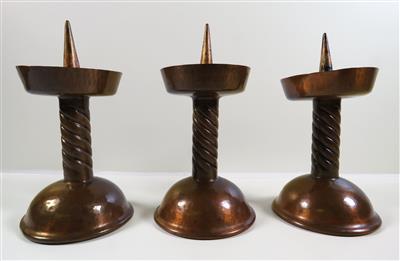 Drei Kerzenständer, 20. Jahrhundert - Gioielli, arte e antiquariato