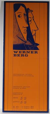 Signiertes Ausstellungsplakat Werner Berg (1904-1981) - Schmuck, Kunst & Antiquitäten