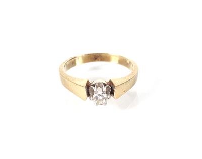 Solitärring 0,13 ct - Jewellery, antiques and art