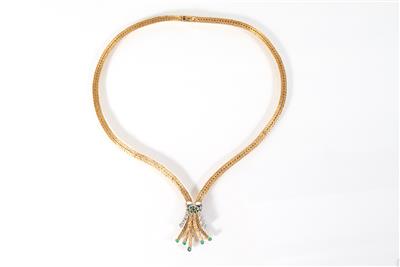 Brillantcollier zus. ca. 0,60 ct - Jewellery, antiques and art