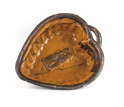 Herzförmige Backform, 19. Jahrhundert - Schmuck, Kunst & Antiquitäten