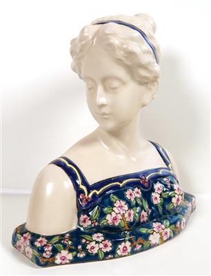 Büste eines jungen Mädchens, Louvière, um 1920/30 - Schmuck, Kunst & Antiquitäten