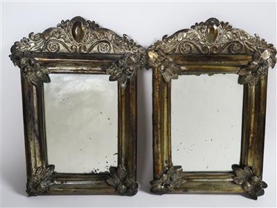 Zwei (Paar) kleine Wandspiegel der Spätbiedermeierzeit, 2. Hälfte 19. Jahrhundert - Jewellery, antiques and art