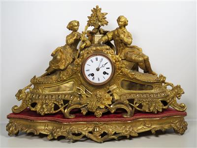 Napoleon III.-Kaminuhr, 2. Hälfte 19. Jahrhundert - Schmuck, Kunst & Antiquitäten
